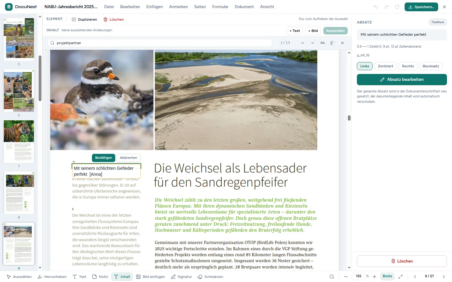 Vorschau von DocuNest — PDF bearbeiten in DocuNest, der Offline-PDF-App