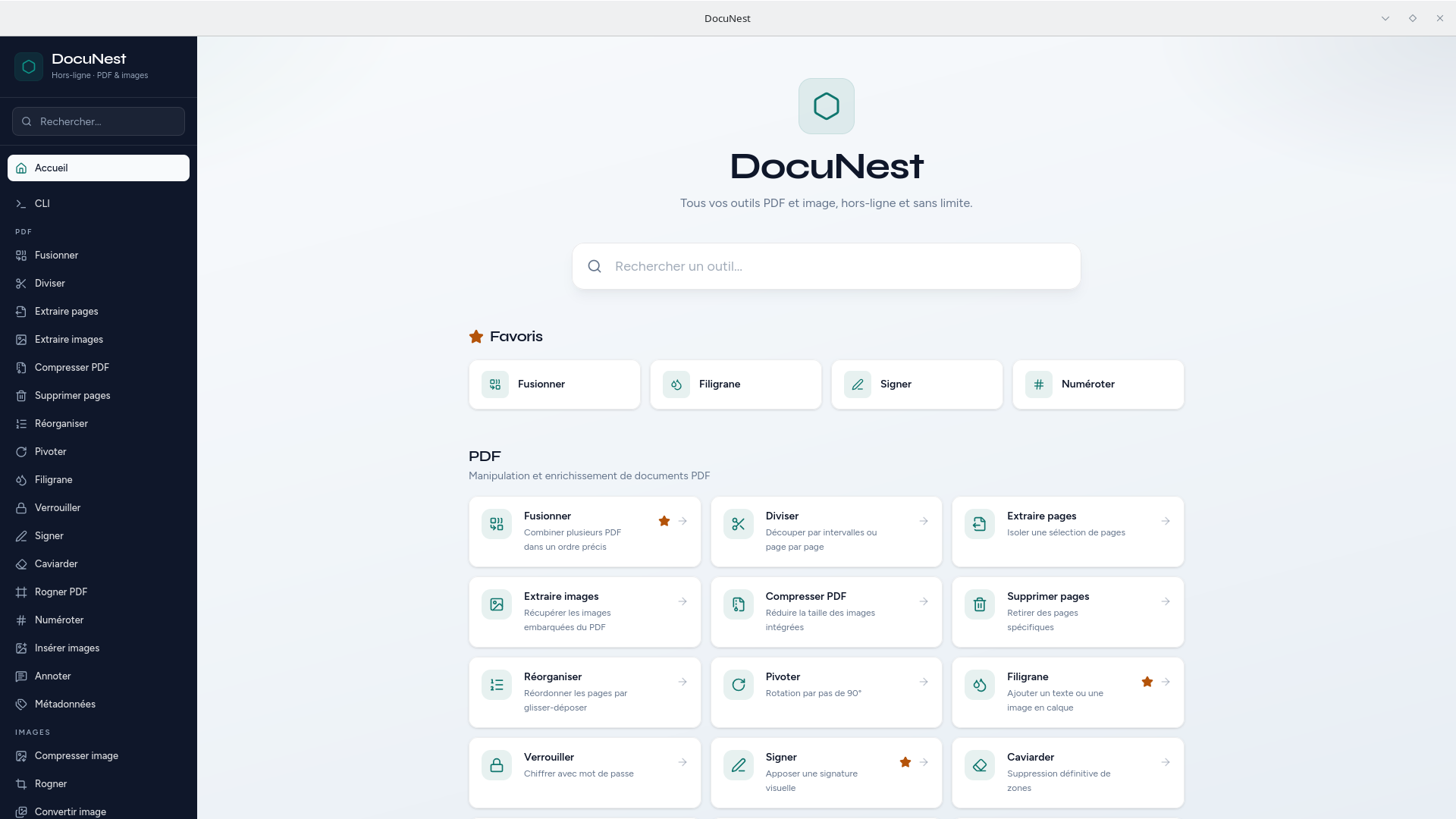 Aperçu de DocuNest dans DocuNest, application PDF hors-ligne